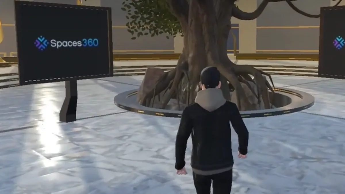 3D virtual space interface